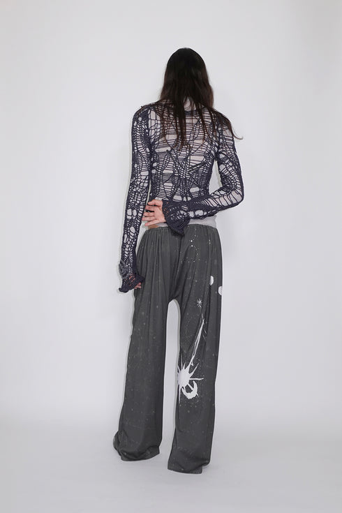 Mayte × Cycle DRAWING PANTS "moon and sun"